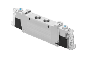 Electrically and pneumatically actuated directional control valves